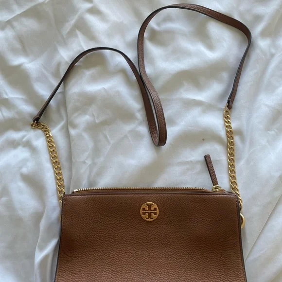 Brown Tory Burch soft leather crossbody bag - Picture 3 of 4